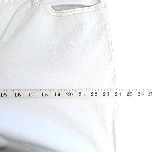Womens Gap Long And Lean White Denim Jeans Size 20R Boot Cut - Picture 11 of 12
